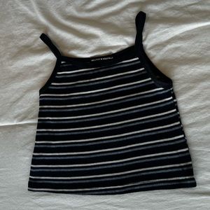 Brandy Melville blue striped tank top